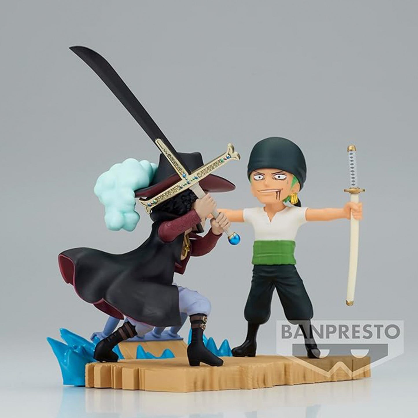 Roronoa Zoro vs Dracule Mihawk Log Stories Figure