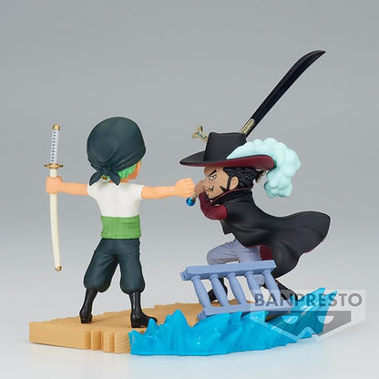 Roronoa Zoro vs Dracule Mihawk Log Stories Figure