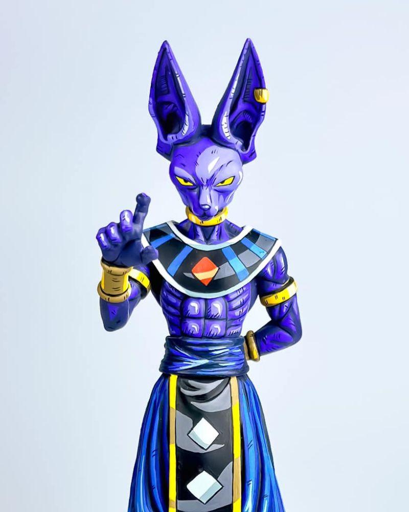 10.2 In Dragon Ball Z Lord Beerus Figure Repaint