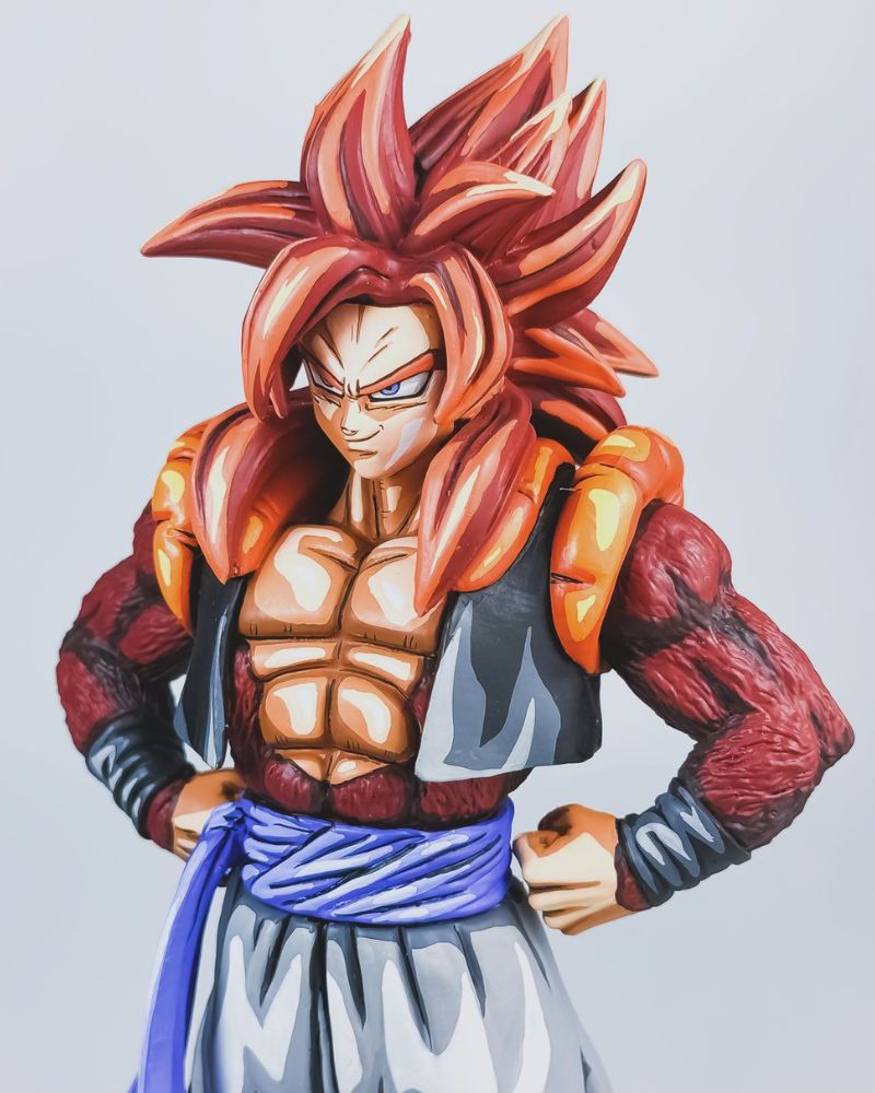 10.6 In  Dragon Ball Z Gogeta SSJ4 Figure Repaint