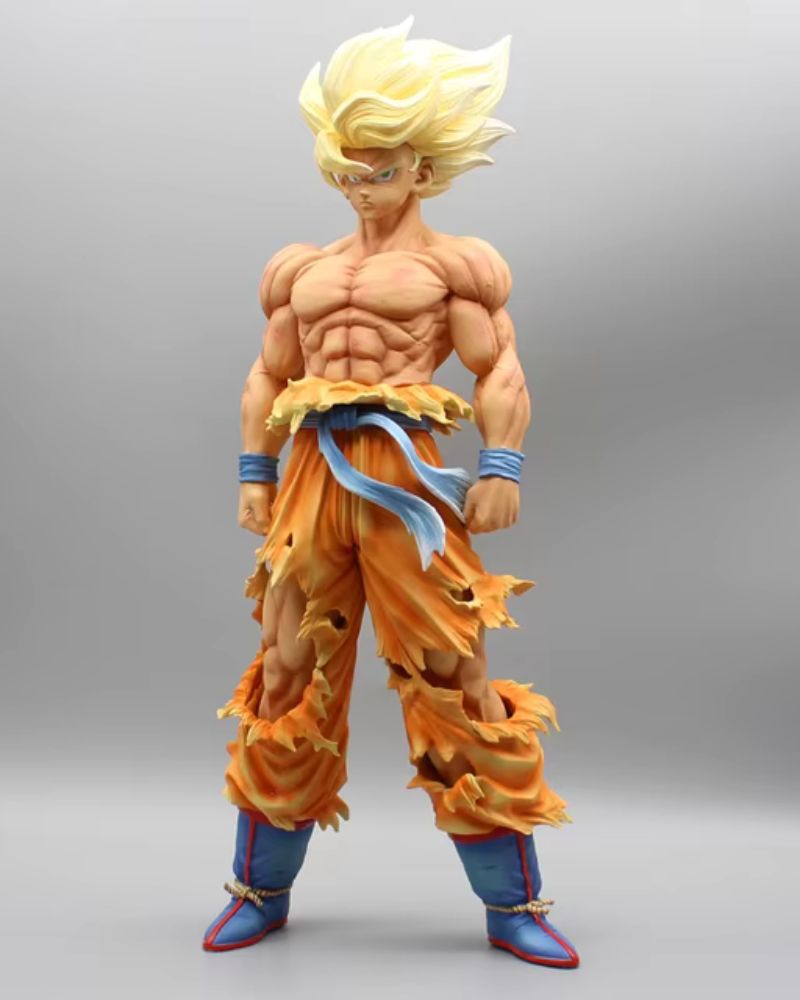 12 In Dragon Ball Z Goku SSJ War Damage Figure Repaint