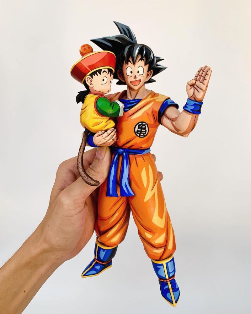 11.8 In Dragon Ball Z Goku & Gohan Figure Repaint