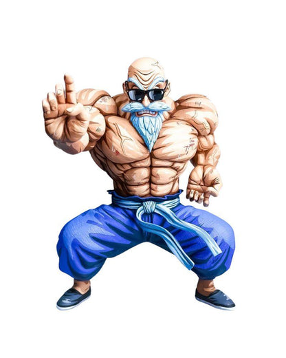 9.45 In Dragon Ball Z Master Roshi Figure Repaint