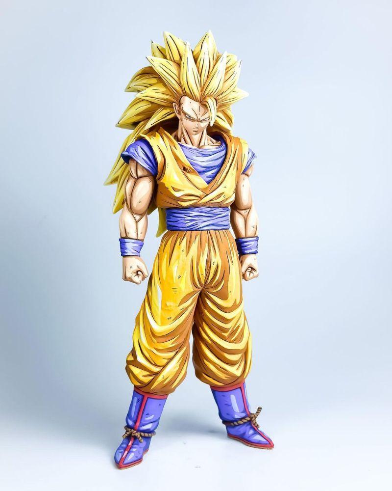 12.2 In Dragon Ball Z Son Goku SSJ3 Figure Repaint