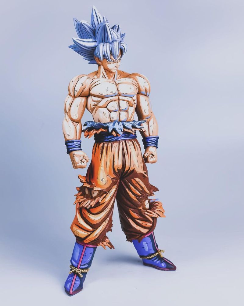 12.2 In Dragon Ball Z Son Goku Ultra Instinct Figure Repaint