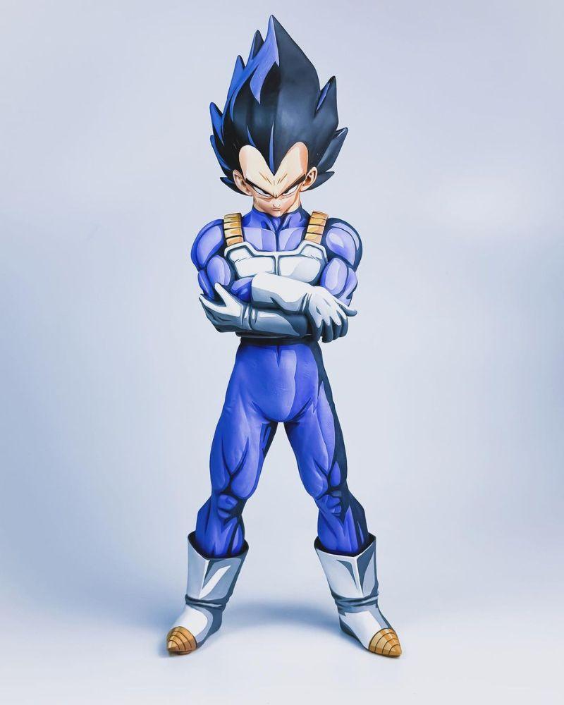 11.8 In Dragon Ball Z Vegeta Figure Repaint