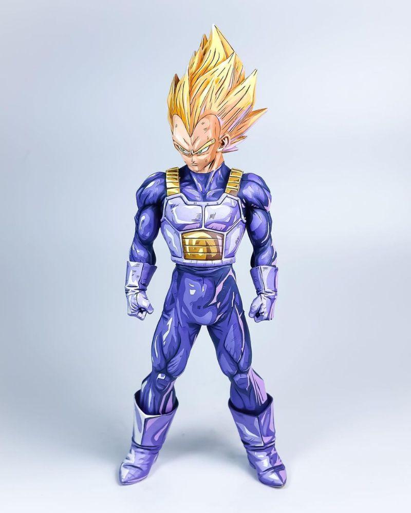 11.8 In Dragon Ball Z Vegeta SSJ Figure Repaint