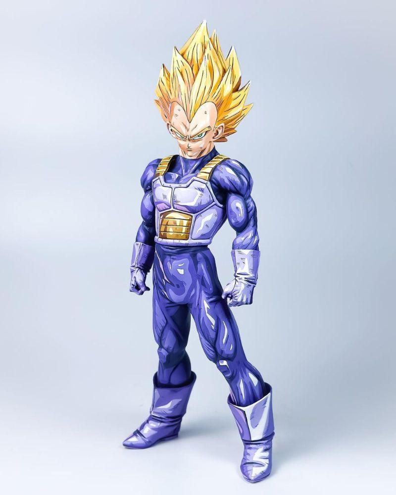 11.8 In Dragon Ball Z Vegeta SSJ Figure Repaint