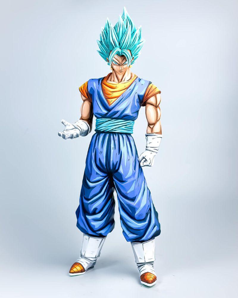 12.6 In Dragon Ball Z Vegito Blue Figure Repaint