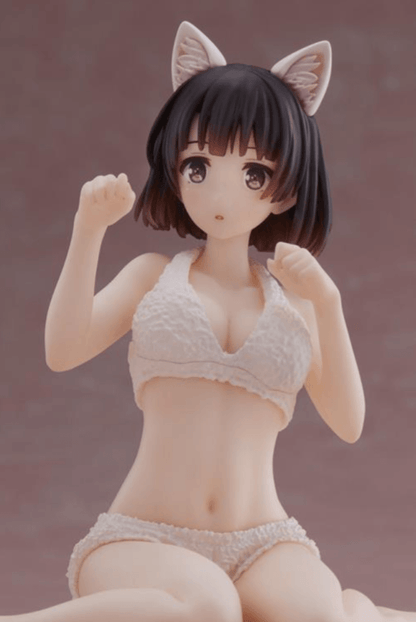 Omnifyr Megumi Kato Cat Ear Figure - Saekano Pajamas PVC Model - Omnifyr