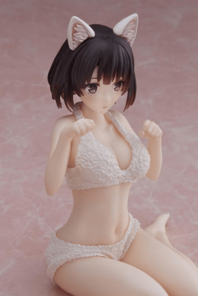 Omnifyr Megumi Kato Cat Ear Figure - Saekano Pajamas PVC Model - Omnifyr